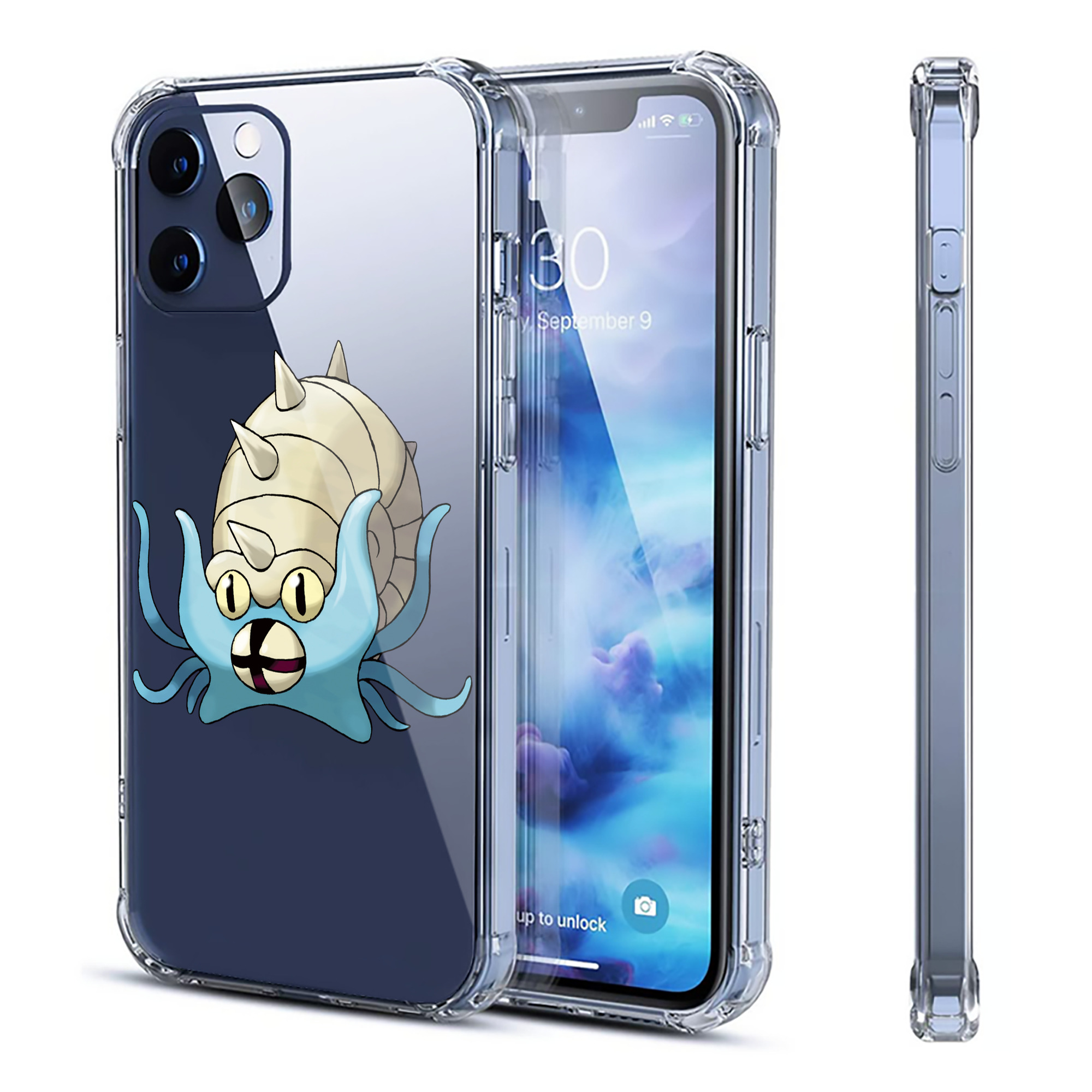 （画像用） ポケットモンスター Pokémon 【iPhone 12シリーズ対応】透明スマホケース（クリアソフトケース）